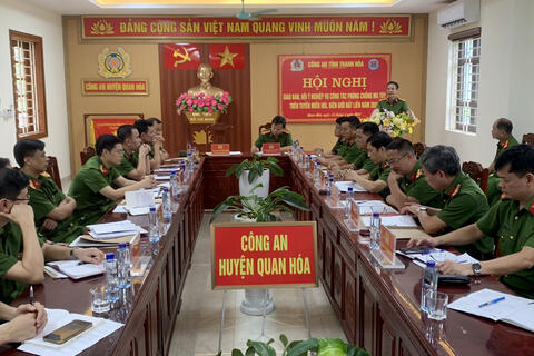 Công an tỉnh Thanh Hoá: Giao ban công tác phòng, chống ma túy trên tuyến miền núi, biên giới